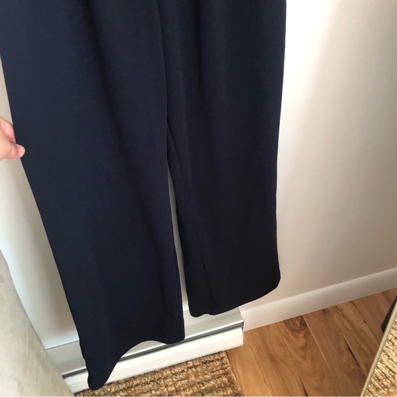 COPY - Marina Dark Blue Wide Leg Jumpsuit - Picture 3 of 11